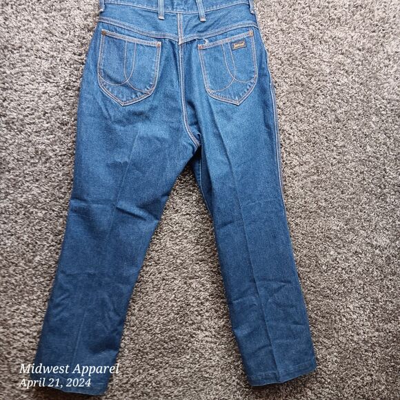 Vintage Jantzen Jeans Women 14 Blue Straight Leg‎ High Rise 90s 80s 28x30 - Picture 6 of 12